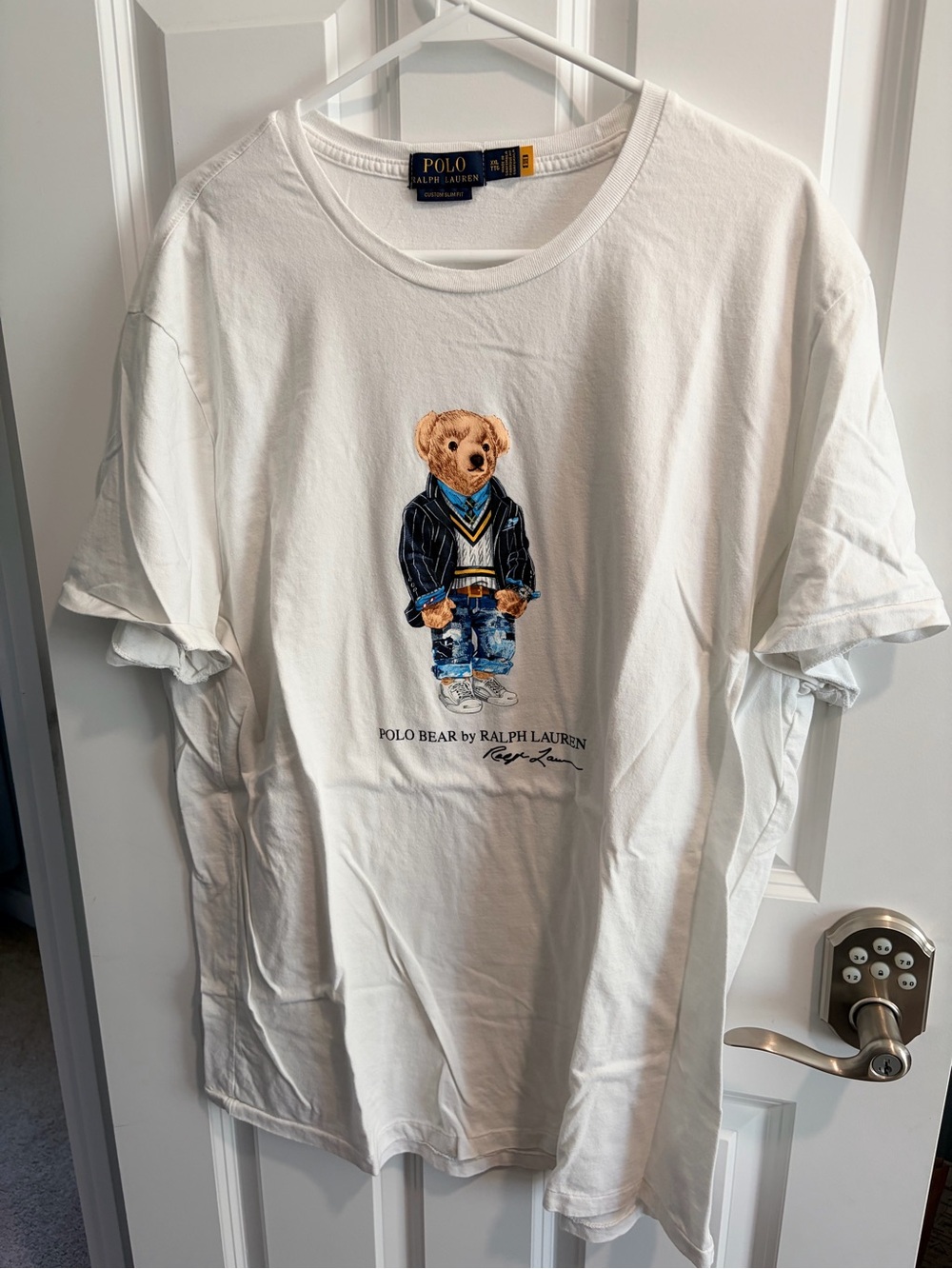 Ralph Lauren Men’s White Polo Bear Graphic Tee